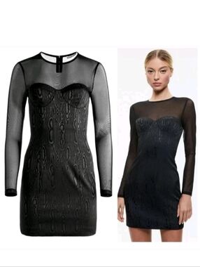 Alice + Olivia Women's Takako Crewneck Mini Dress Size 0